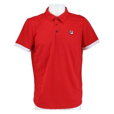 Fila Tennis Polo Markus (100% poliester) czerwono/białe męskie