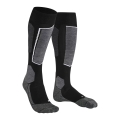 Skarpety narciarskie Falke SK6 Pro (skarpetki do kolan, optymalne dopasowanie) czarne/szare męskie - 1 para