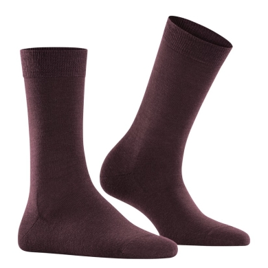 Falke skarpetki dzienne Softmerino (lekkie, wełna merino) bordowe damskie - 1 para