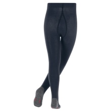 Falke Rajstopy Active Warm (lekka, ogrzewająca wełna merino) granatowe dziecięce