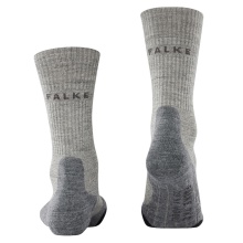 Falke Skarpetki trekkingowe TK2 Wool (lekko wyściełane, do długich wędrówek) szare męskie - 1 para