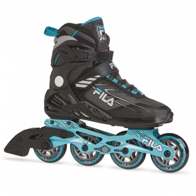 FILA Łyżwy Wrotkarskie Legacy Pro 80 (Kółka: Fila 80mm/82A, Łożyska: ABEC 5) czarny/niebieski Damskie