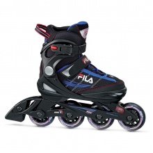 FILA Łyżwy Inline One - regulowane - czarne/niebieskie Dziecięce