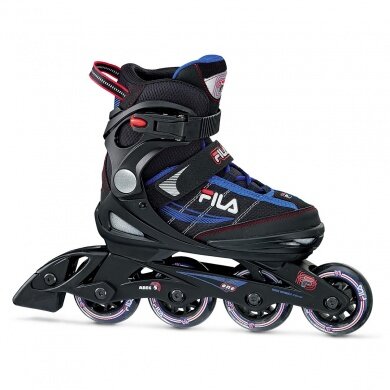 FILA Łyżwy Inline One - regulowane - czarne/niebieskie Dziecięce