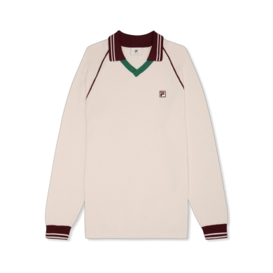 Fila Freizeit Langarmshirt Molinazzo Polo Sweter beżowy Mężczyźni