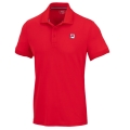 Fila Tennis Polo Hermano (100% rec. poliester, klasyczny wygląd) czerwony mężczyźni