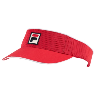 Czapka z daszkiem Fila Visor Mesh Vuckonic (poliestr) czerwona