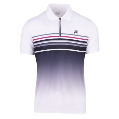 Fila Polo tenisowe Diego (rec. poliester) biały/szary grafitowy mężczyźni