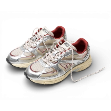 Sneaker Wairoa Flamingos Life - srebrny/merlot