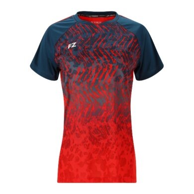 Koszulka sportowa Forza Alva S/S Tee (100% poliester) czerwona/niebieska damska