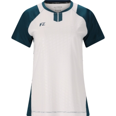 Koszulka sportowa Forza FZ CL2501 S/S Tee (100% poliester) biała/niebieska damska