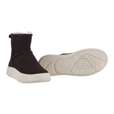 Geox botki Laquinny A (zamsz, ciepła podszewka) ciemny brąz dla małych dziewczynek