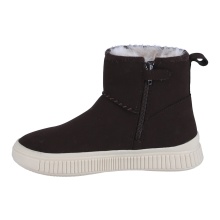 Geox botki Laquinny A (zamsz, ciepła podszewka) ciemnobrązowe dziewczęce