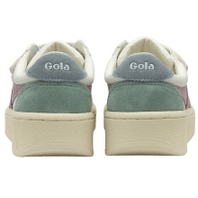 Sneaker Gola Grandslam Trident 2025 (PU, zapięcie na rzep) biały/pastelowy różowy/szary niebieski dziecięcy