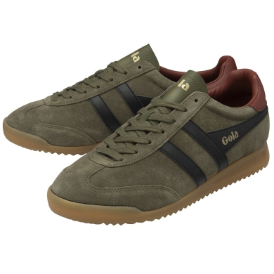 Sneaker Gola Torpedo z zamszu 2025 khaki/zielony/czerwony męski
