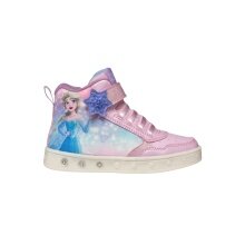 Geox sneakers Skylin Elsa Disney Frozen - różowe dziewczęce