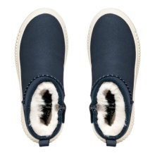 Geox botki Laquinny A (zamsz, ciepła podszewka) granatowe dziewczęce