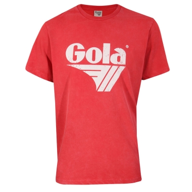 Gola T-shirt Freizeit z nadrukiem logo (bawełna) czerwony męski