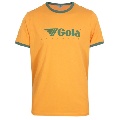 Gola T-shirt Freizeit Logo Classics Print Ringer (Bawełna) żółty Mężczyźni