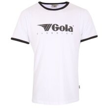 Gola T-shirt Freizeit Logo Classics Print Ringer (Bawełna) biały męski