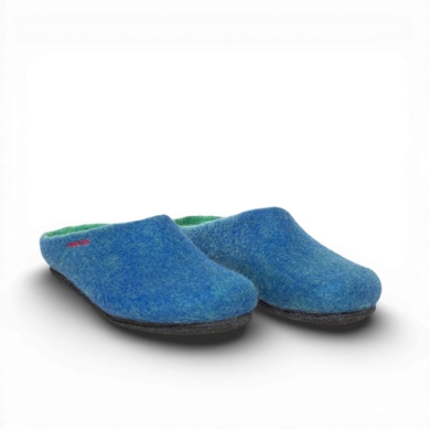 Gottstein Kapcie Magicfelt 709 (100% wełna) niebieskie (rozmiar 36-42)