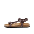Grand Step Shoes Sandały Levi Animal różowo/czarne Damskie