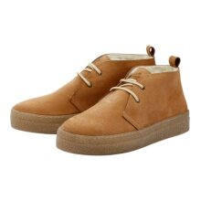 Grand Step Shoes zimowe buty Safari Winter Suede Bootie - brązowe damskie