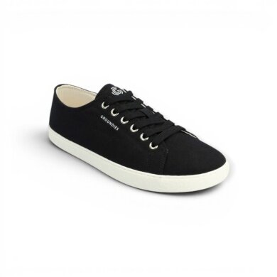 Sneaker Groundies Lima (Zero Drop, Bio-Baumwolle) czarny damski