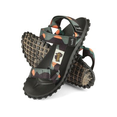 Gumbies sandały Scrambler khaki/pomarańczowy
