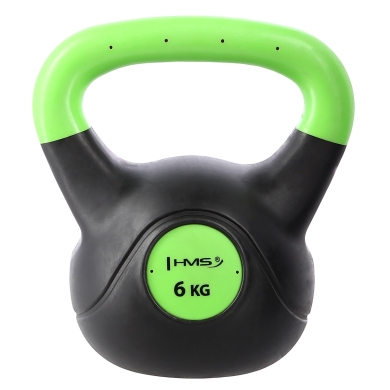 HMS Fitness Kettlebell KPC06 zielona/czarna 6kg - 1 sztuka -