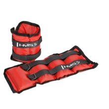 HMS ciężarki na nogi OB03 (na kostki i nadgarstki) - 1 zestaw 2x1,5kg - czerwony