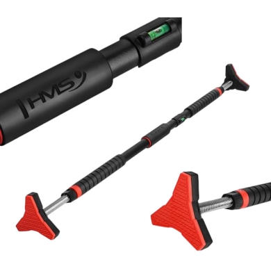 HMS Fitness drążek do podciągania na drzwi DD401 czarny/czerwony