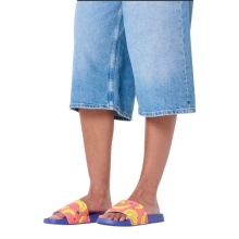 Skarpetki Happy Socks klapki Banana Slider ciemnoniebieskie/czerwone/żółte - 1 para