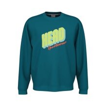 Sweter Head Pullover Rally Crewneck (mieszanka materiałów) zielono-niebieski męski