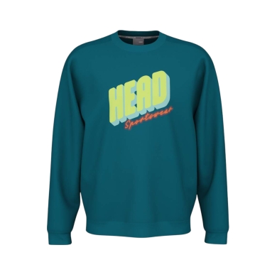 Sweter Head Pullover Rally Crewneck (mieszanka materiałów) zielono-niebieski męski