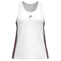 Head Tennis-Tank Club 25 Tech Tank Top (Racer Back) 2025 biały/czerwony damski