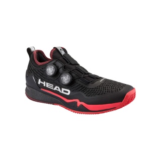 Buty tenisowe Head Endure Pro Boa Clay/Sandplatz czarne/czerwone męskie