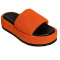 Hebe Athens Sandale Puffy Ibiza Flatform Slide pomarańczowe damskie