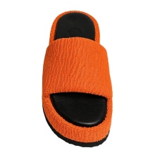 Hebe Athens Sandale Puffy Ibiza Flatform Slide pomarańczowe damskie