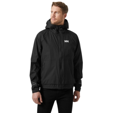 Helly Hansen Kurtka przeciwdeszczowa Fast Light Rain (2.75-warstwy, wodoodporna) czarna męska