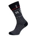 HomeOfSocks Skarpetki wełniane Skandynawska Flaga 47 granatowe - 1 para