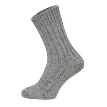 HomeOfSocks Skarpety wełniane z alpaki naturalne jasnoszare/antracytowe - 2 pary