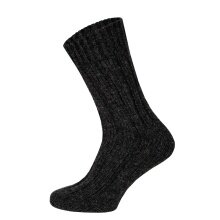 Skarpety wełniane HomeOfSocks 100% naturalne ciepłe antracytowe - 1 para