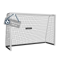 Hudora Bramki piłkarskie Advanced 240 (wysokiej jakości, trwałe, łatwy montaż) białe - 240x160x85cm