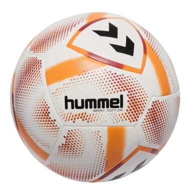hummel piłka nożna hmlAEROFLY Light 290 (rozmiar 4) biała/pomarańczowa - 1 piłka