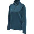 hummel Sportowa bluzka z długim rękawem hmlCORE XK Half-Zip Sweat (materiał poliestrowy) koralowo-niebieska damska
