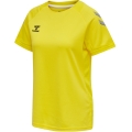 hummel Koszulka sportowa (trykot) hmlLEAD Poliester Jersey (materiał siatkowy) Krótki rękaw żółty Damska