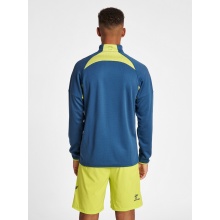 hummel Sportowa koszulka z długim rękawem hmlLEAD Pro Half Zip (lekki materiał dresowy, pół zamek błyskawiczny) ciemnoniebieski Mężczyźni