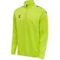 hummel Sportowa koszulka z długim rękawem hmlCORE XK Half-Zip Poly Sweat (materiał poliestrowy) limonkowy męski