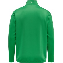 hummel Sportowa koszulka z długim rękawem hmlCORE XK Half-Zip Poly Sweat (materiał poliestrowy) zielona męska